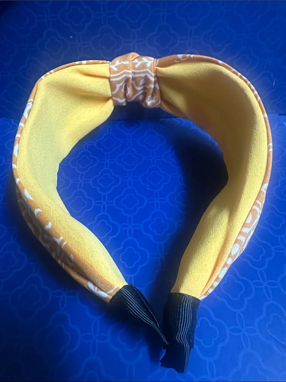 Yellow Floral Knot Headband - Women's Accessory